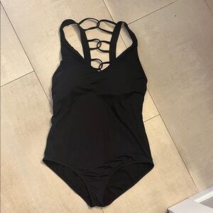 Jantzen Black Strappy One-Piece Swimsuit